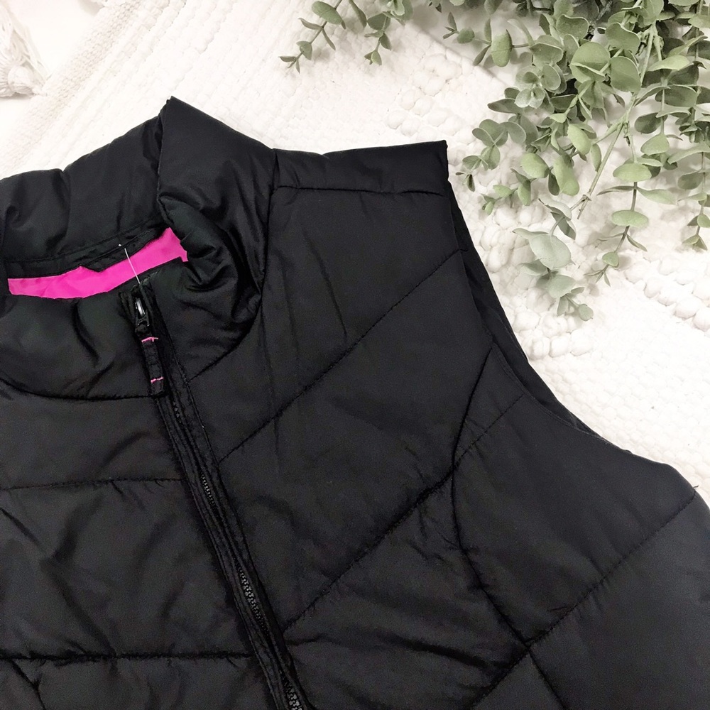 Aeropostale Black & Pink Puffer Vest - Picture 4 of 7